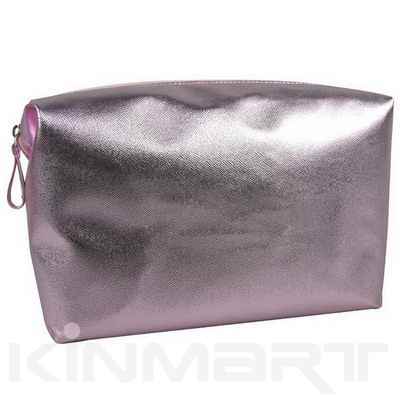 Glam PVC leather cosmetic pouch Monogrammed